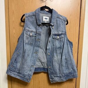 Old Navy Light Blue Denim Vest